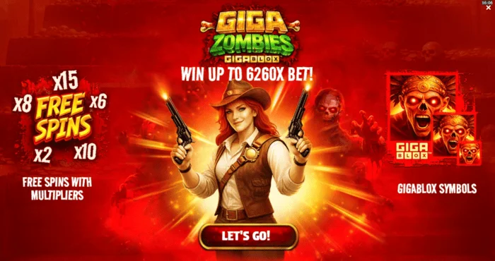 Giga Zombies - menu principale con selezione della puntata